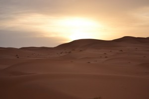 Sahara at sunrise